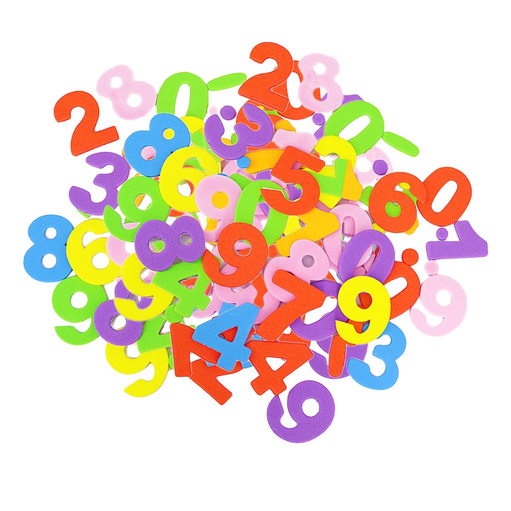 160 Pieces Kids Craft Stickers Numbers Scrapbooking Embellishments Tag for Albums Suitable