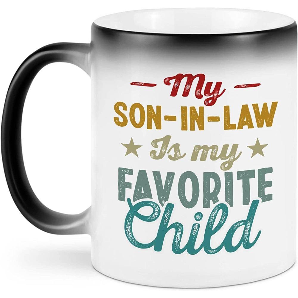 Daughter Son Ceramic Color-changing Cup Coffee Mug Tea Cup