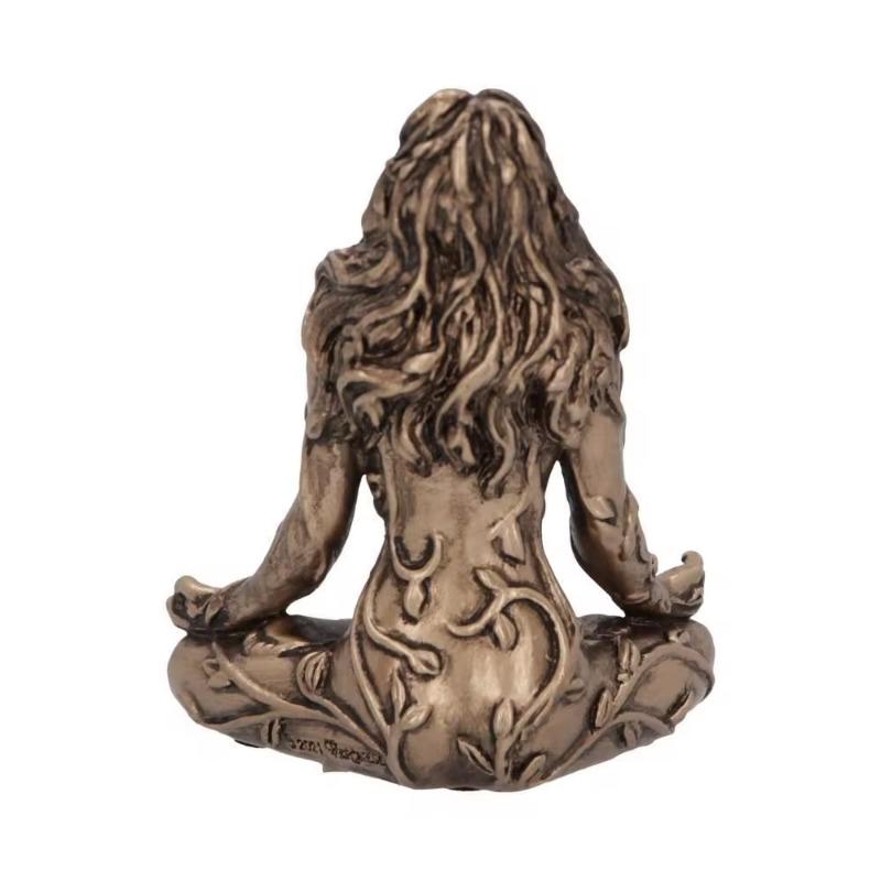 Socha Matky Země Mini Gaia víla Dekorativní Socha Buddhy Dekorativní figurky Bohyně Léčivá čakra Meditace Home Decor
