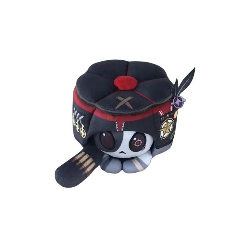 Honkai Star Rail Boothill Kat Poppen Pluche Kussen Kat Spel Boothill Cosplay Cartoon Kussens Kat Verjaardagscadeau Kerst Decoratie 16cm black