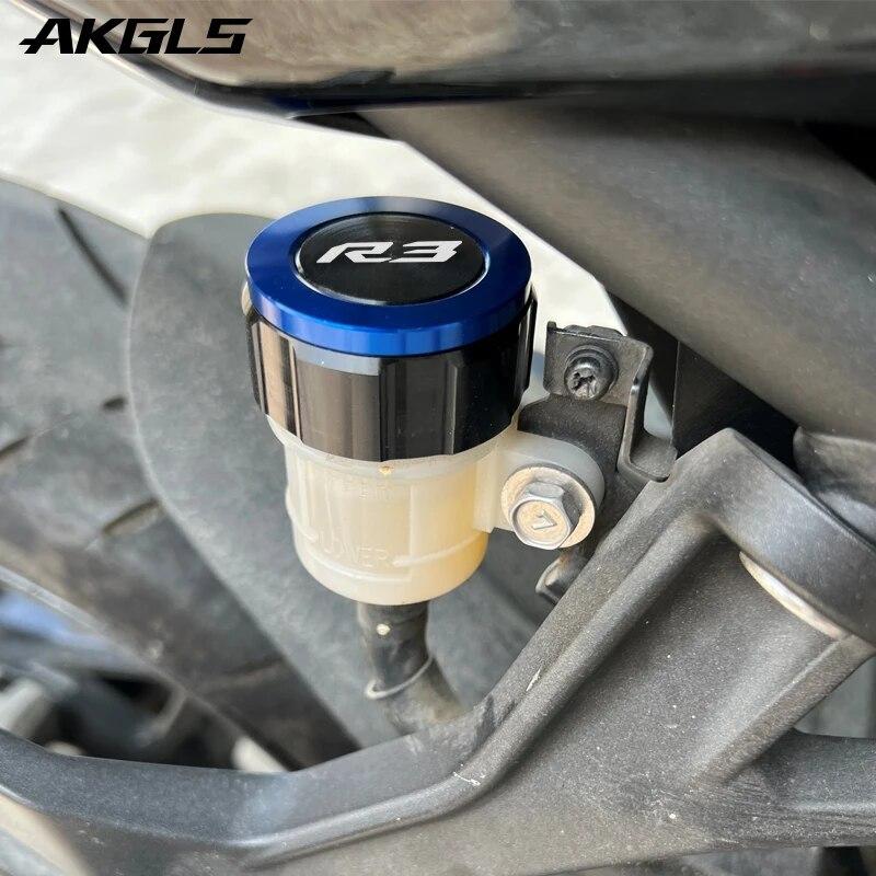 Für Yamaha YZF R3 YZF-R3 YZFR3 2015-2022 Motorrad vorderer und hinterer Bremsölkappen-Schutz und Öleinfülldeckel R3 Zubehör