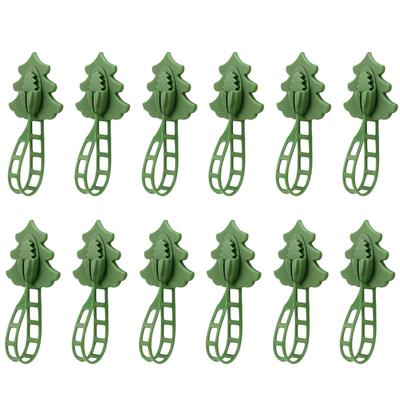 12PCS Silicone Garland Hangers Adhesive Mantle Hooks For Christmas Decorations Reusable Fireplace Stocking Holders Wreath Ties