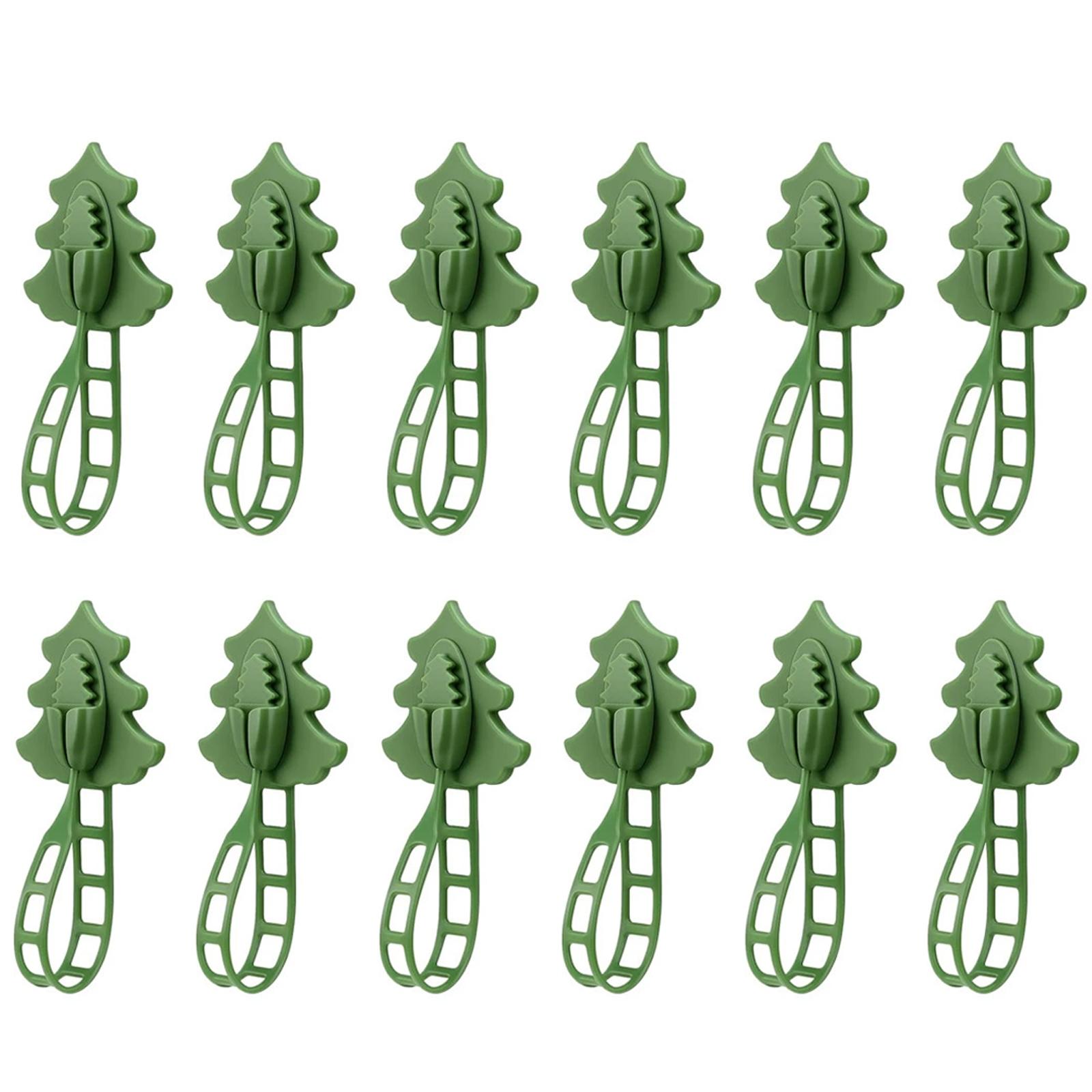 

12PCS Silicone Garland Hangers Adhesive Mantle Hooks For Christmas Decorations Reusable Fireplace Stocking Holders Wreath Ties