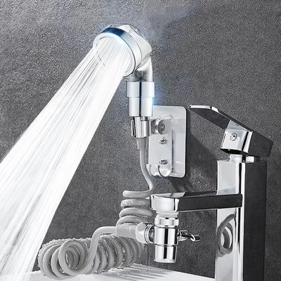 Handheld Shower Head Faucet External Hair Washing Showerhead Summer Bathroom Booster Nozzle Washbasin Water Divider Extension De
