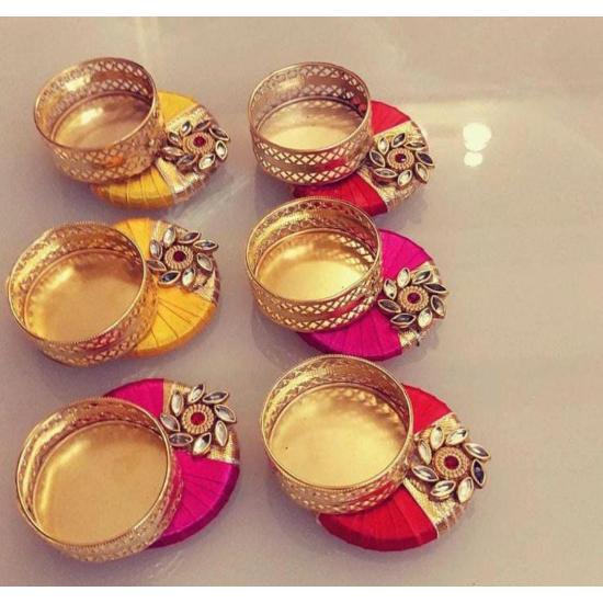 Handmade Beautiful T Light Candle Holder for Home Decorations for Party Festivals Wedding and Event Decorations Set of 6