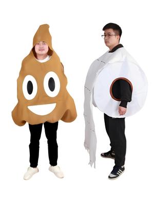 Halloween Family Costumes: Cockroach, Poop, Toilet Paper, Bacteria, Virus - Funny Cosplay for Adults & Kids