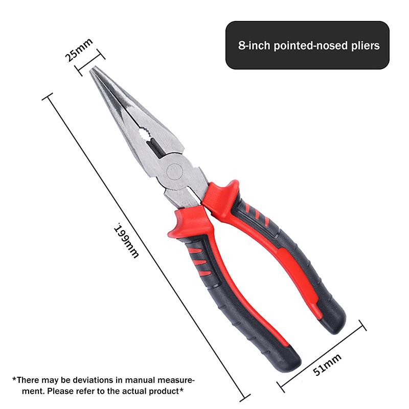 6/8 Inch Multifunction Tool Electric Wire Pliers Large Opening Sharp For Cutting Twisting Gripping Metal Wires