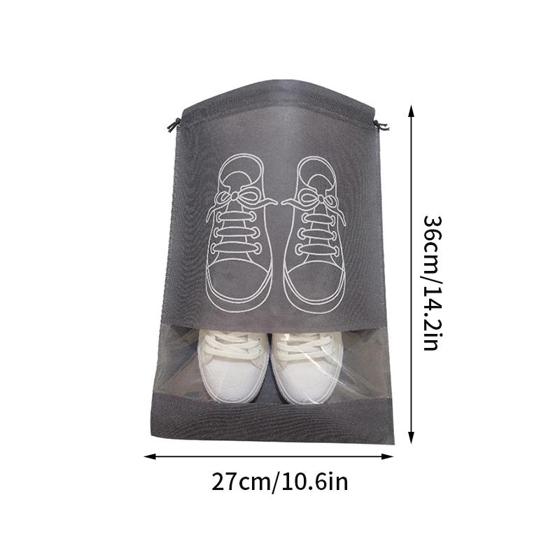 Portable Shoe Storage Bags Travel Shoe Cover Pouch Waterproof Pocket Unisex Zipper Organizer Bag Moistureproof Shoe Storage Pack