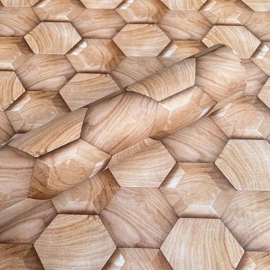 

Сращивание Обои самоклеящиеся под дерево Фон для ресторана Наклейки для изменения цвета мебели Обои ПВХ под дерево 45X300CM