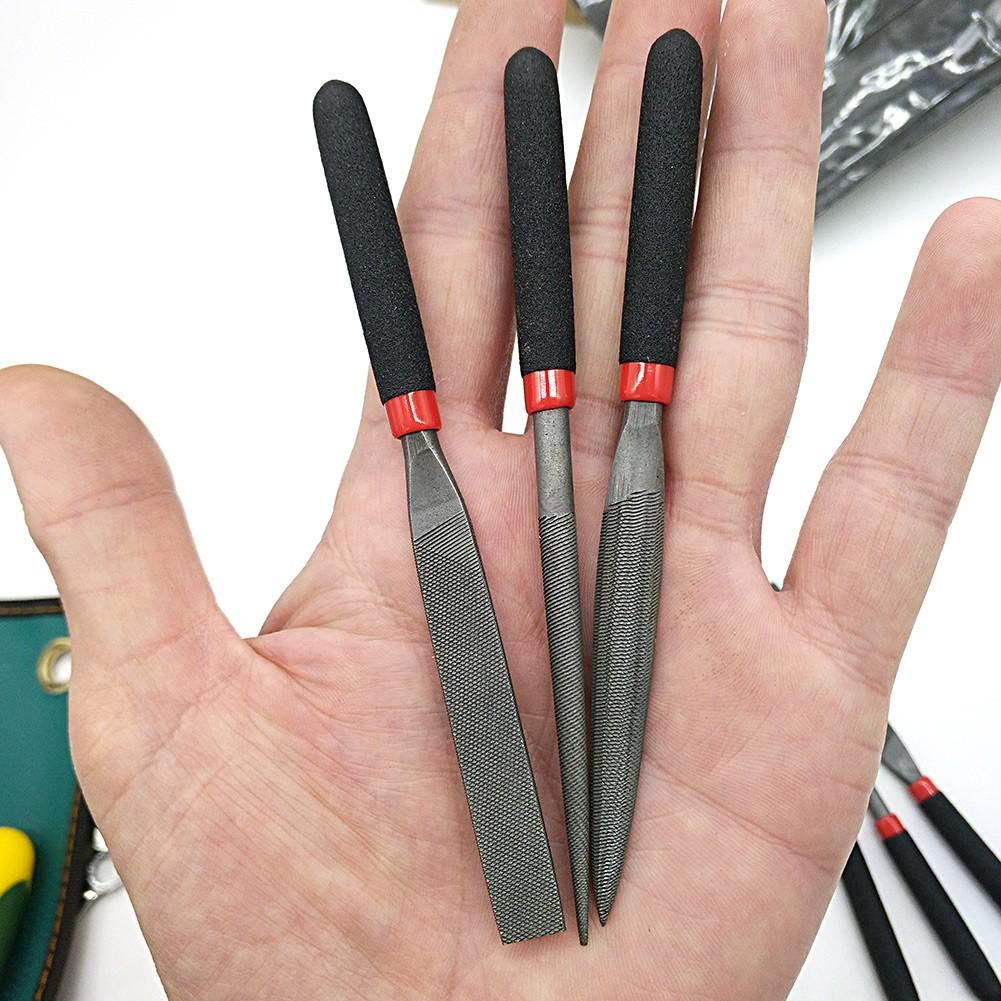 Mini Steel Files Mini Needle File For Stone Glass Metal Carving Craft Flat File