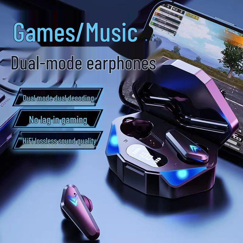 X15 True Wireless Earphones - Noise Cancelling, Battery Display, Low Latency, High Sound Quality, Ultra-long Battery Life.