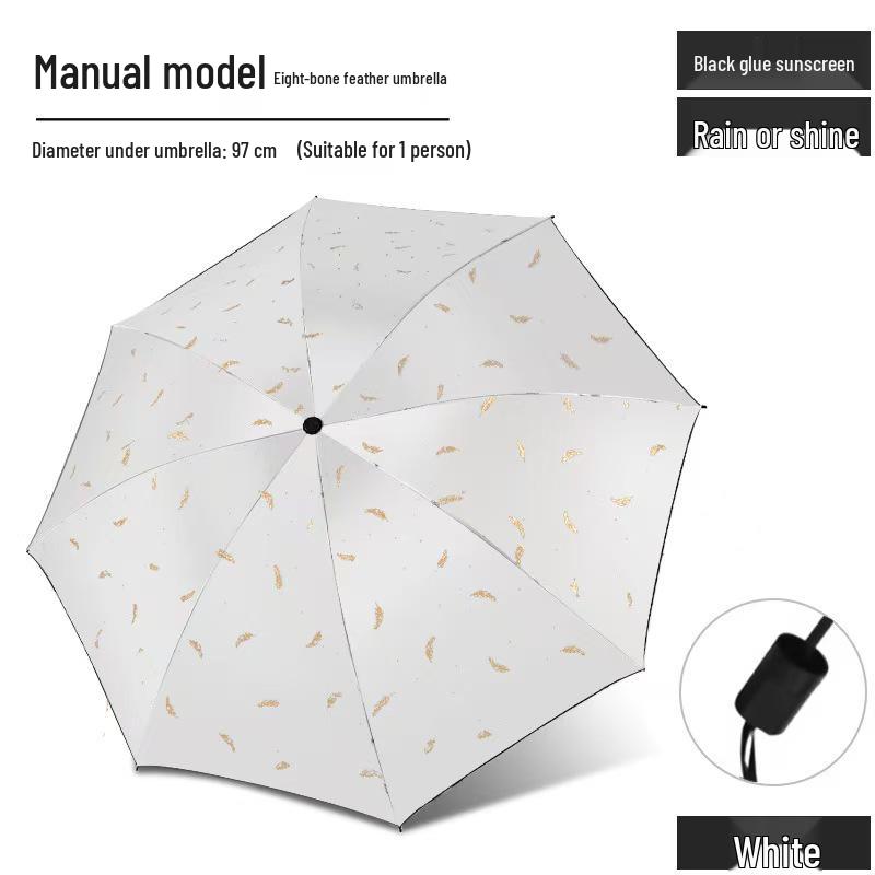 Fully Automatic 24-Rib Folding Umbrella: Large, UV-Resistant, Sun & Rain Protection with Custom Logo Options
