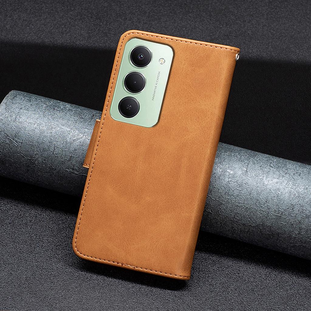 For Xiaomi Redmi 15 5G (Global) (169mm) Case Shockproof PU Leather Cover with Wallet Card Slots