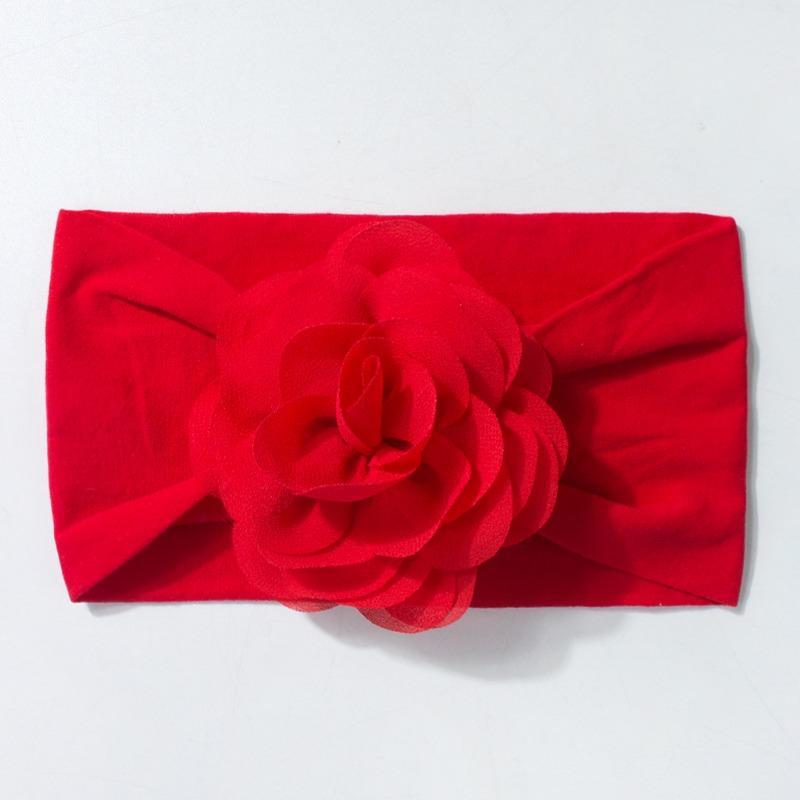 New Baby Cute Sticky Flower Headband, Comfortable and Soft Boys and Girls Hair Accessories, Fontanelle Baby Headband