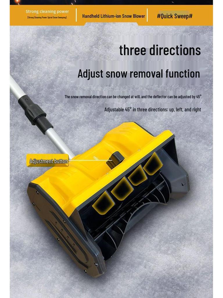Compact High-Power Foldable Snow Shovel for Home & School Use