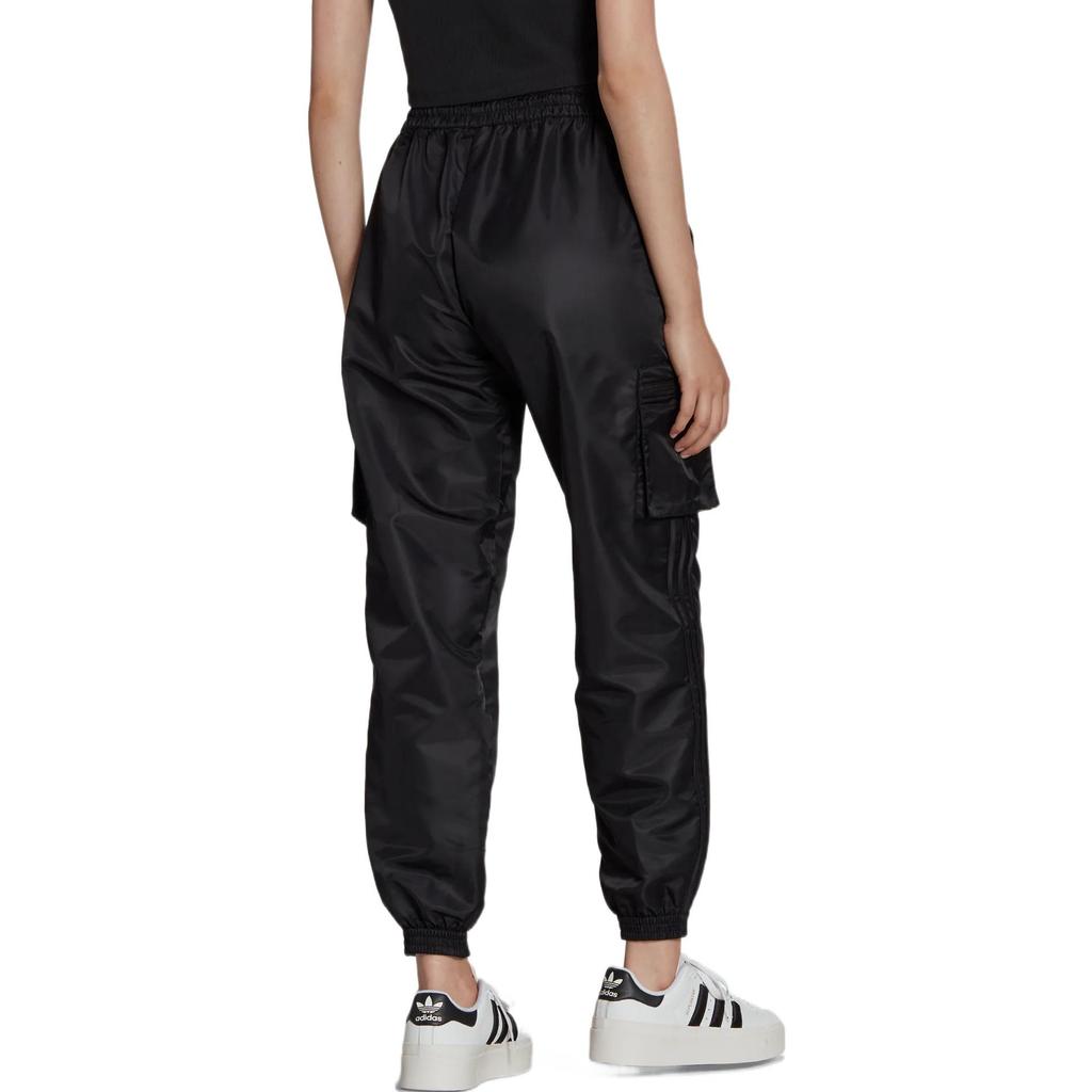 adidas Joggers Originals Trèfle Couleur Unie Logo de Poche Bas Femme Noir HL9067