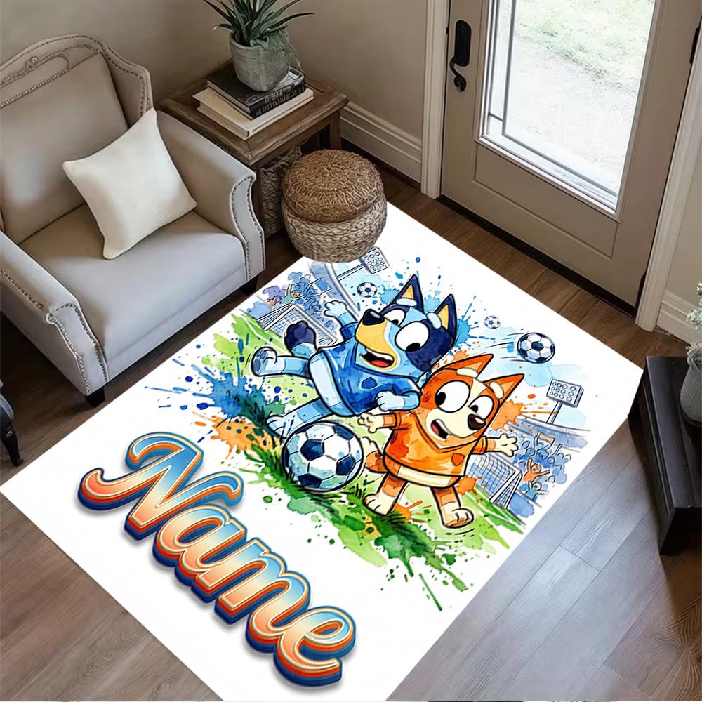 Halloween Friends Customized Name Carpet Perfect for Balcony Entryway Study Room Hallway Anti-slip Rug Anime Office Decor Birthday/Christmas Gift