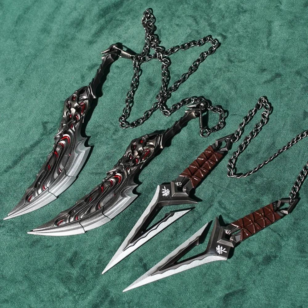Valorant Weapon Swords of Primordia Kuronami No Yaiba Ninja Kunai Melee Weapon Miniature Metallic Material Samurai Sword Ornaments Presents Playthings
