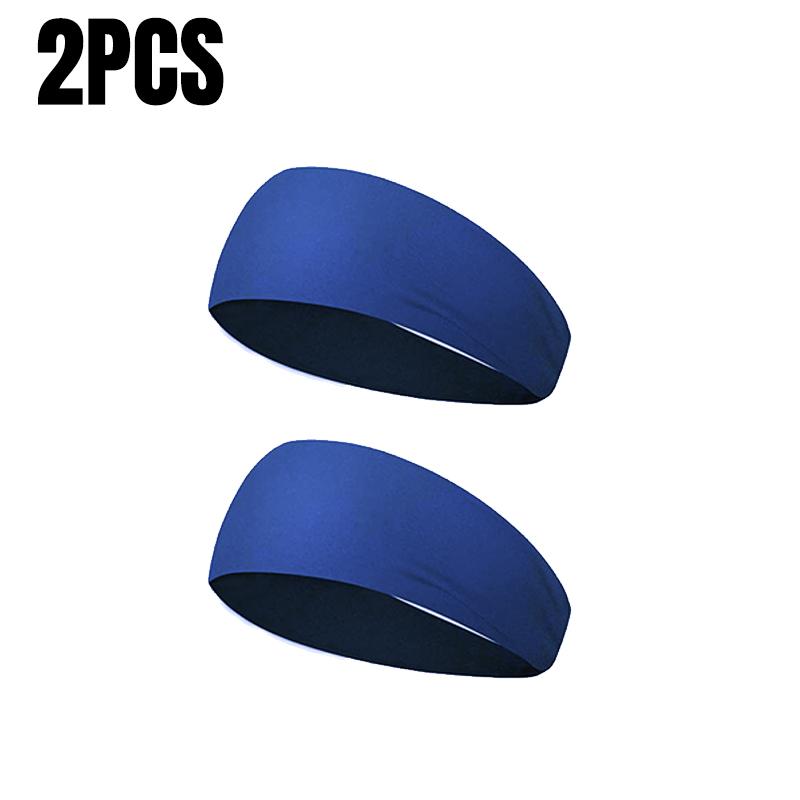 Sport Headband Men Women Fitness Sweat Bandage Head Hair Band Elastic Tennis Yoga Absorb Sweatband Sports Hair Accessories