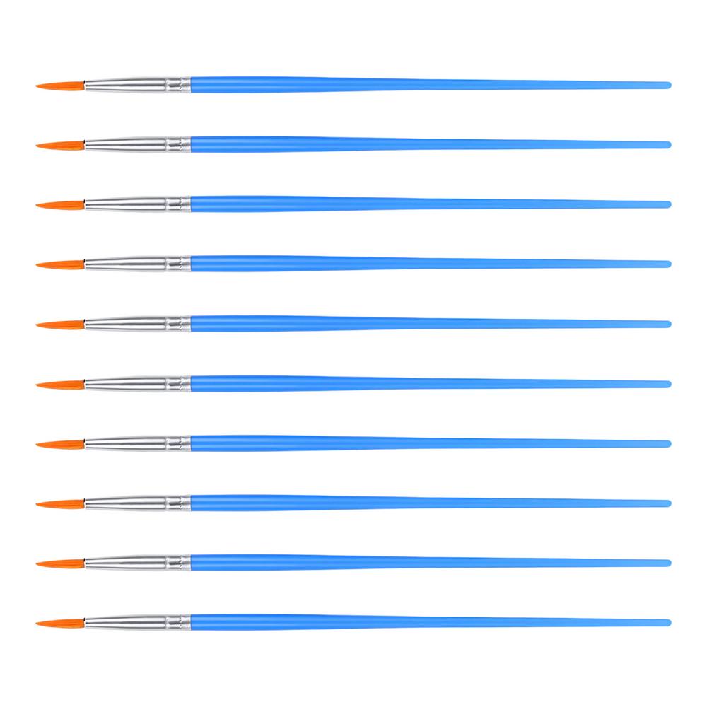 Нейлоновые кисти для рисования Детальные кисти для краски Кисти с нейлоновой щетиной Художественные кисти для акрила, масла, чернил, акварели, гуаши