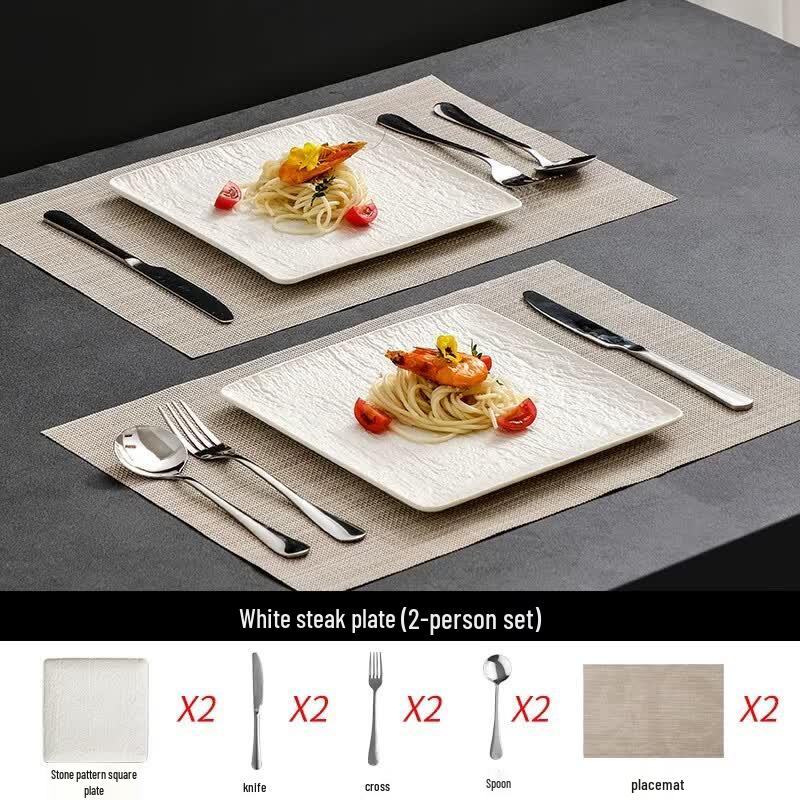 Naijiang Japanese Style Ceramic Steak Dinnerware Set