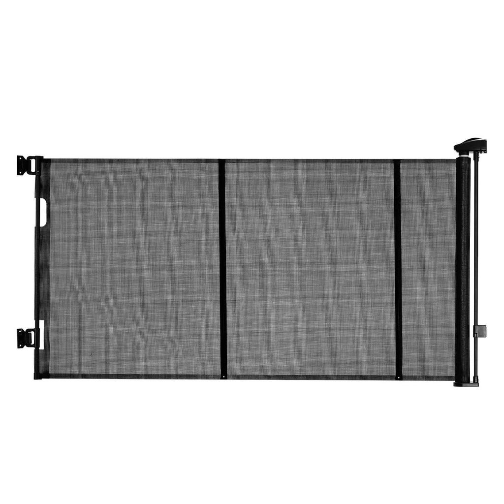 Retractable Baby Gate, Extends To 3100 Mm Extra Wide, 795 Mm Tall, with Reinforced Fiberglass Strips, Avoids Crawling Through, Mesh Dog Gate for