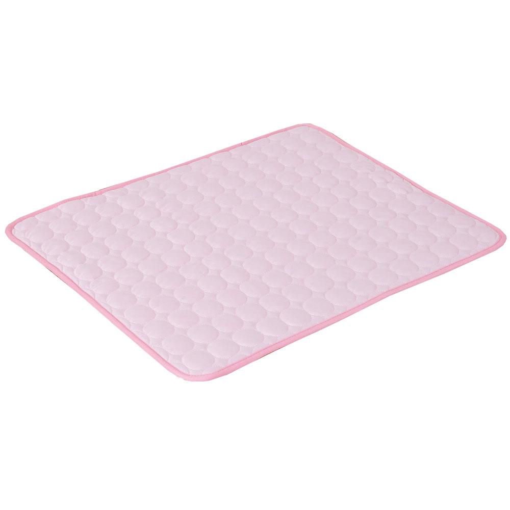 

Pet Cooling Mat Cool Ice Silk Dog Cat Sleeping Pad Moisture-proof Mattress Cushion Summer Small Animal Cold Bed 5 sizes XS (40X30cm) розовый