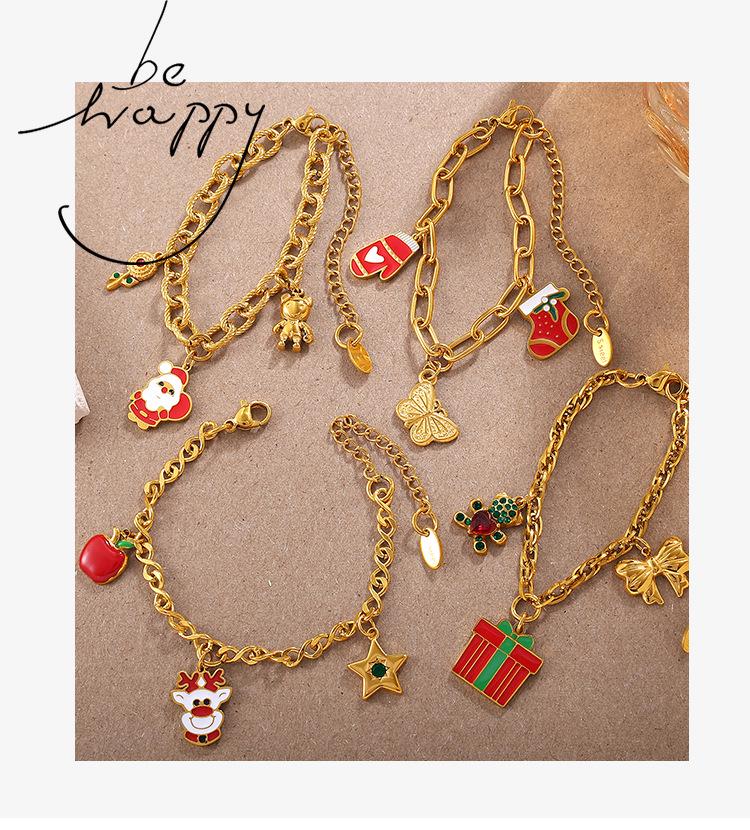 Elegant Star Christmas Cartoon Bracelet - Light Luxury Design