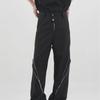 2024 Men's Irregular Cut Zipper Flared Casual Trousers - Trendy Deconstructed Style