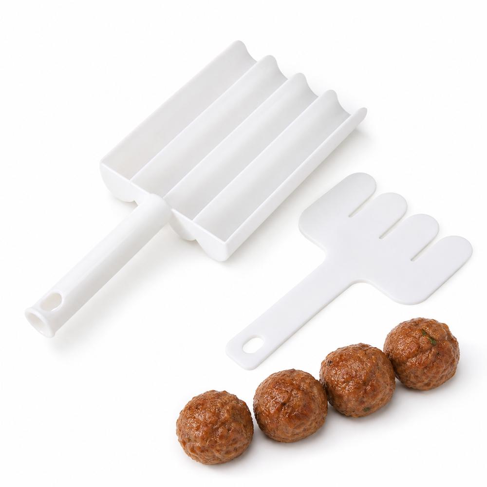 Squeeze Molding Meatball Molding Tool Spoon-Shaped Fish Ball Maker Meatball Maker Food Preparation