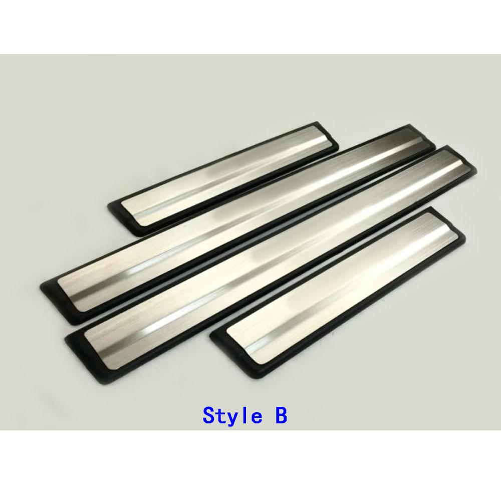 Car Pedal Door Scuff Plate Cover Threshold Stick Outside Stick For Nissan X-Trail T32/Rogue 2014 2015 2016 2017 2018