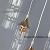 New Luxury 10-Head Crystal Icicle Chandelier for Wedding Stage and Ceiling Decoration