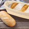 11.8 inch Oval Long Banneton Brotform Bread Dough Proofing Rising Rattan Basket & Liner
