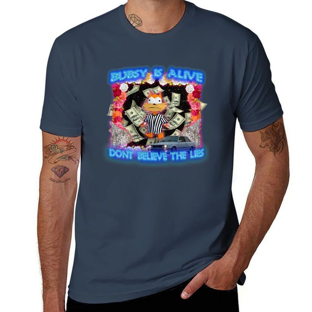 bubsy is alive TShirt Stain Resistant Casual Tee TShirt