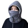 Winter E-Bike Fahren Warme Fleece-gefütterte Mütze: Winddichte, Kältefeste Gesichtsmaske & Nackenwärmer Kapuze.