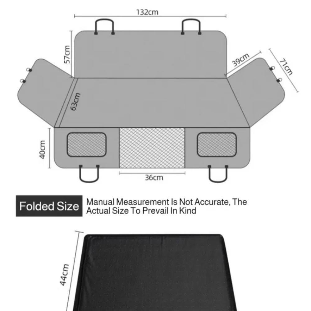 Removable Car Mat Hardboard Extension Dog Kennel Waterproof Scratch Proof Car Pet Hammock Rear Seat Travel Mat Dog Seat Cover