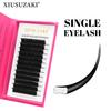 XIUSUZAKI Ellipse Flat Lashes Split Tips Matte Black Soft Natural Individual Classic Eyelashes Extensions Flat Lashes Suppliers