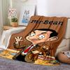1 Stück Mr Beans Video Adventures Flanelldecke für Super Weichen Niedlichen Komfortdecke für Reisebettwäsche Couch Sofa Decke Y73044