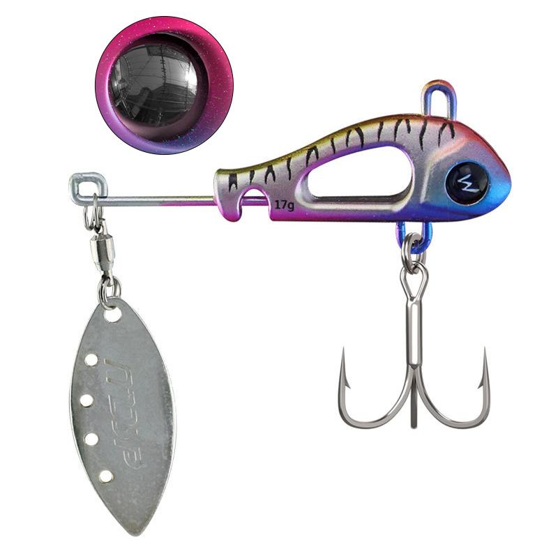 

1 шт., металлический вращающийся хвост VIB, вибрационная приманка, спиннер, ложка, рыболовные приманки, приманки, тракторные рыболовные жесткие приманки, снасти, инструмент Pesca XA62A