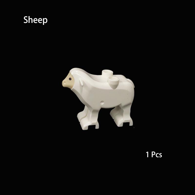 

Sheepfold Grassland Long Haired Sheep Goat Pigsty Farm Ranch Scenes MOC Building Block Set Block Bricks Toys Playsets Compatible With