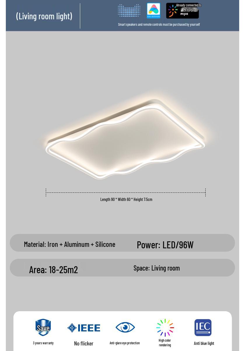Modern Smart Ceiling Light for Living Room