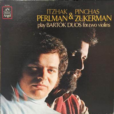 LP Record BÉLA BARTÓK - ITZHAK PERLMAN, PINCH - Bartok Duos For Two Violins SZ37540 Angel Records 1981 US Classical Used