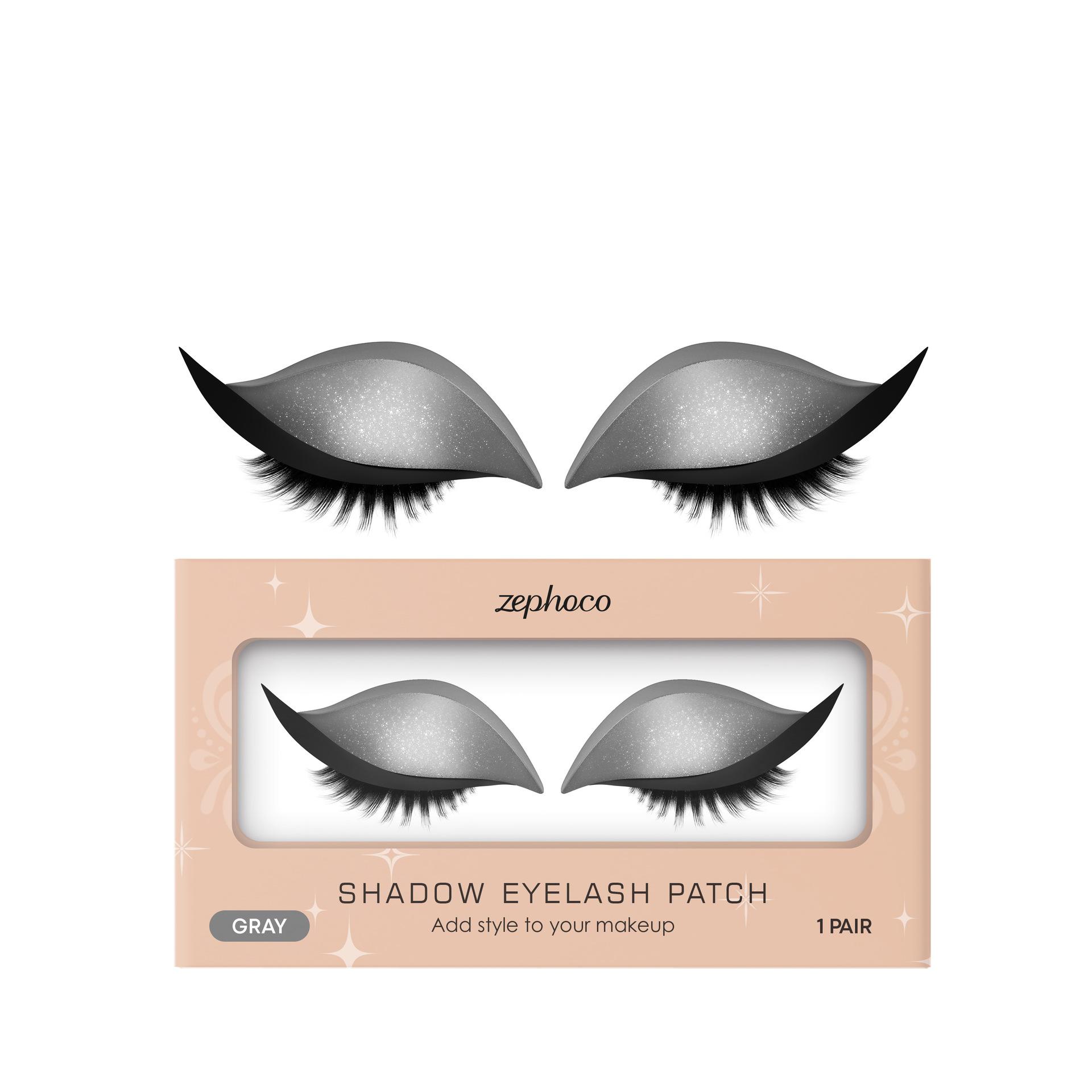 1 Paar Luie Oogschaduw Wimperpleister, Luie Oog Make-up Draagbare Nepwimper Sticker