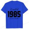 Unisex Unisex Tshirt Limited1985 Edition Graphic Tee Shirt Unisex Birthday Y2k Top Funny Vintage Fashion Unisex Oversized T Shirt Tops