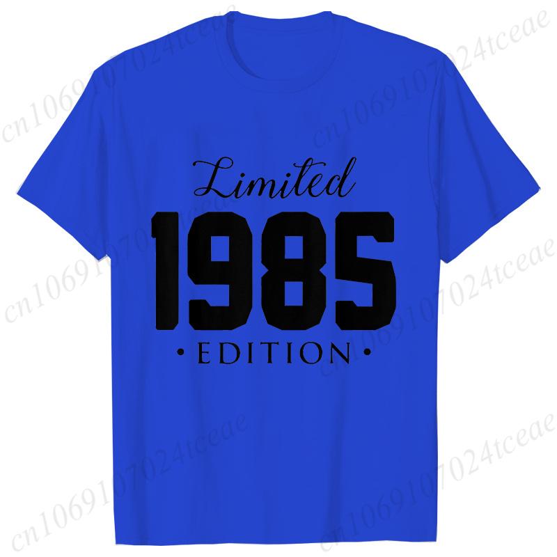 Unisex Unisex Tshirt Limited1985 Edition Graphic Tee Shirt Unisex Birthday Y2k Top Funny Vintage Fashion Unisex Oversized T Shirt Tops