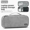 Portable Laptop Charger Storage Bag, Electronic Organizer Pouch for Power Adapter, Cables, Hard Drives, and Tech Accessories