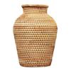 4Stk Geflochtene Vase Aus Rattan Für Büro Zuhause Hellbraun