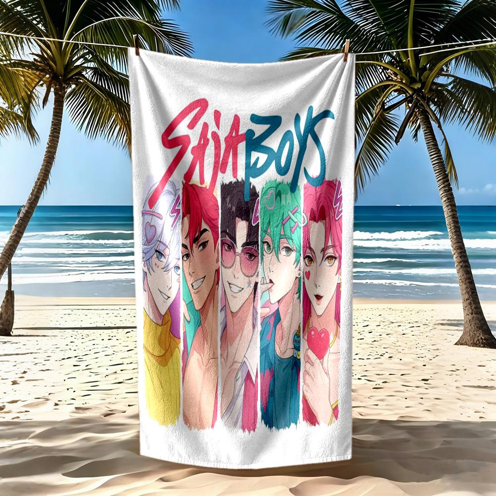 Saja Boys6 Beach Towel Super Soft & Absorbent Comfortable Lightweight Suitable for Swimming, Gym, Camping, Yoga Vacation