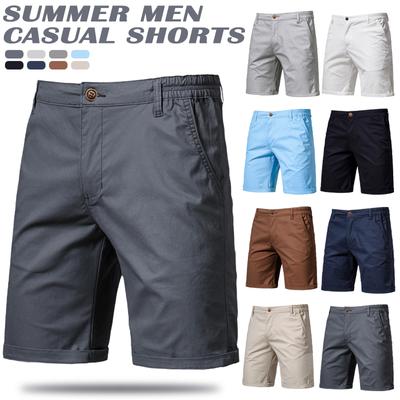 Pánské šortky Chino Bavlna Regular Fit Half Pants Ležérní letní plážové kalhoty