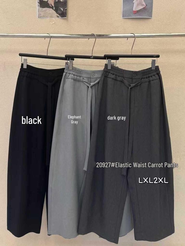 Da7 Women's High Waist Korean Style Plus Size Loose Wide Leg Harem Pants